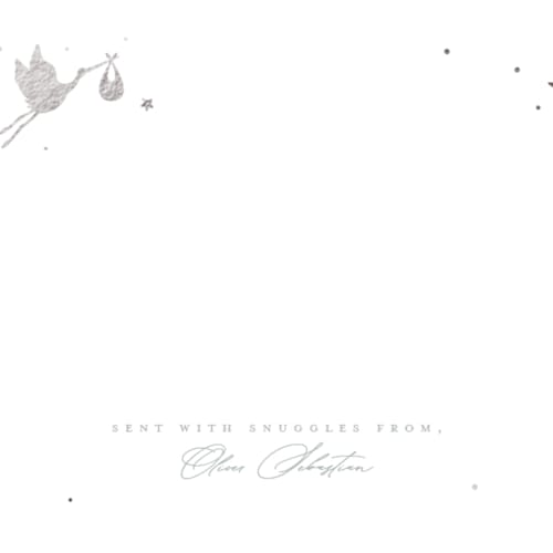 This is a cloud foil stamped stationery with foil pressed by Hudson meet Rose called - a little note - printing on signature in 4.25x5.5