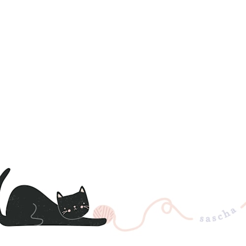 This is a chalkboard kids thank you cards notes with standard by Angela Thompson called smitten kitten printing on signature in standard