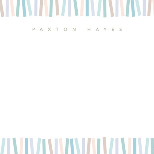 This is a seafoam kids thank you cards notes with standard by Creo Study called confetti border printing on signature in standard