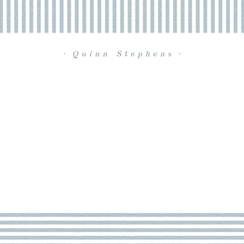 This is a water kids thank you cards notes with standard by Lea Delaveris called spring striped printing on signature in standard