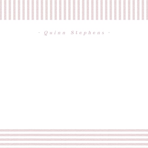 This is a ballet kids thank you cards notes with standard by Lea Delaveris called spring striped printing on signature in standard