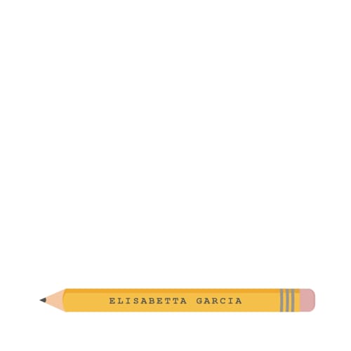 This is a custard kids thank you cards notes with standard by Christie Garcia called penciled printing on signature in standard