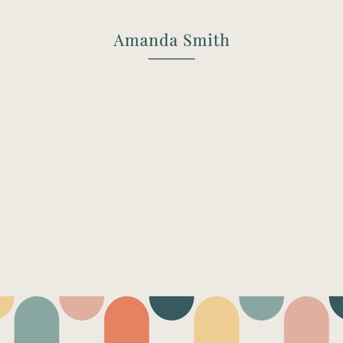 This is a candy kids thank you cards notes with standard by elithing called half circles printing on signature in standard