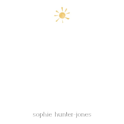 This is a golden sun kids thank you cards notes with standard by Holly Rose called simply sunshine printing on signature in standard