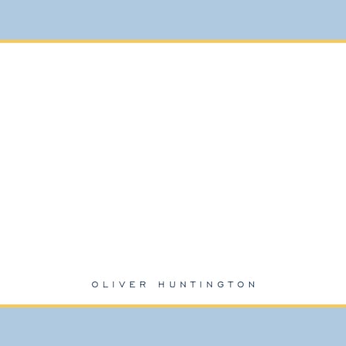 This is a sky personalized stationery thank you cards with standard by Nicoletta Savod called august printing on signature in 4.25x5.5