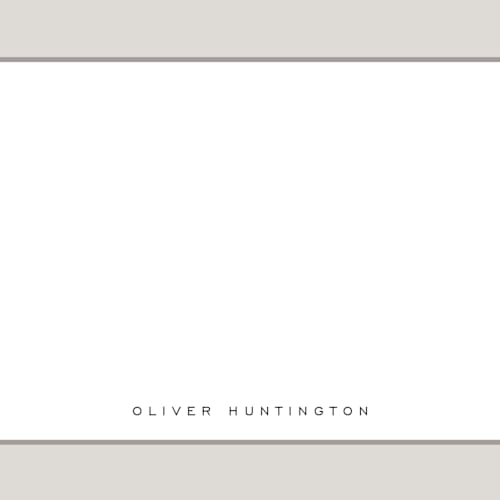 This is a cloud personalized stationery thank you cards with standard by Nicoletta Savod called august printing on signature in 4.25x5.5