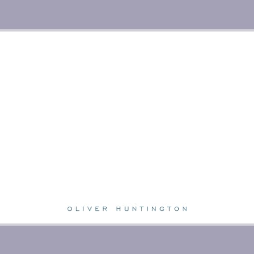This is a iris personalized stationery thank you cards with standard by Nicoletta Savod called august printing on signature in 4.25x5.5