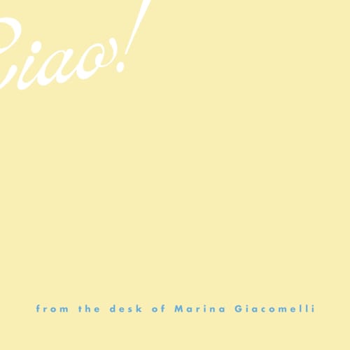 This is a limoncello personalized stationery thank you cards with standard by Tamara Hilje called ciao printing on signature in 4.25x5.5