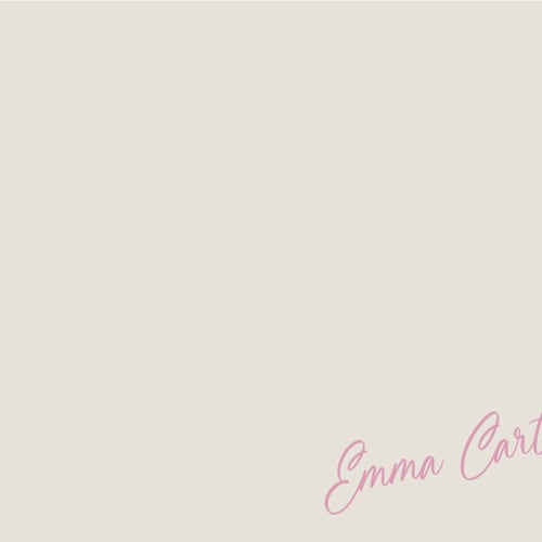 This is a vanilla personalized stationery thank you cards with standard by Beth Vassalo called sweet script corner printing on signature in 4.25x5.5