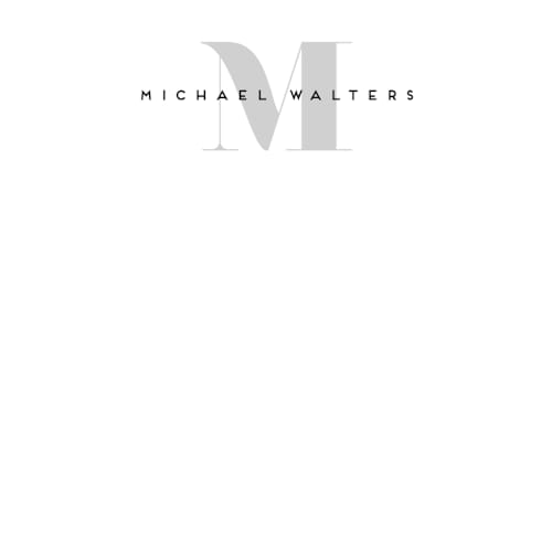 This is a slate personalized stationery thank you cards with standard by Creo Study called strong initial printing on signature in 4.25x5.5