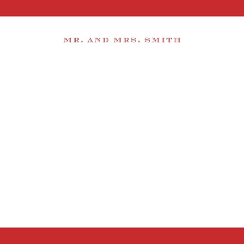 This is a apple personalized stationery thank you cards with standard by Pati Cascino called rambla printing on signature in 4.25x5.5