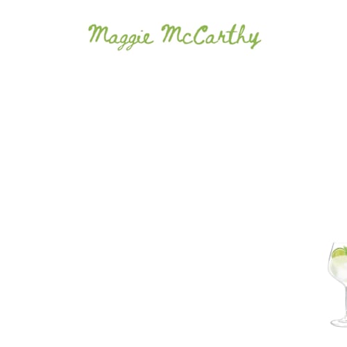 This is a lime personalized stationery thank you cards with standard by Baumbirdy called hugo spritz printing on signature in 4.25x5.5