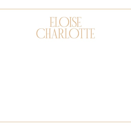 This is a salmon personalized stationery thank you cards with standard by Ellen Schlegelmilch called elegant serif printing on signature in 4.25x5.5