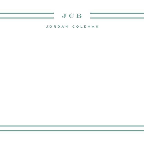 This is a peppermint gum personalized stationery thank you cards with standard by Yuliya Evseeva called modern lines printing on signature in 4.25x5.5