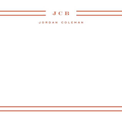 This is a deadline personalized stationery thank you cards with standard by Yuliya Evseeva called modern lines printing on signature in 4.25x5.5