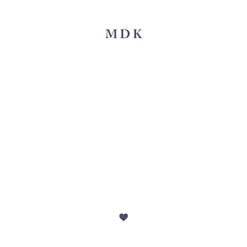 This is a navy personalized stationery thank you cards with standard by mo kelley called a little heart printing on signature in 4.25x5.5