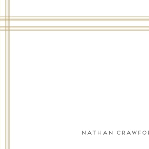 This is a sun personalized stationery thank you cards with standard by Jenny Millington called framed printing on signature in 4.25x5.5