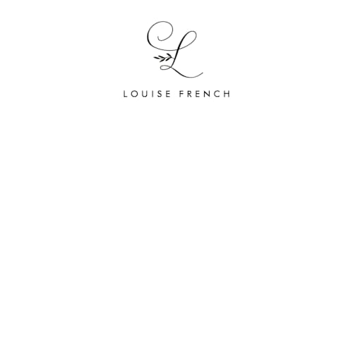 This is a black personalized stationery thank you cards with standard by Sara Hicks Malone called byline printing on signature in 4.25x5.5