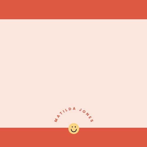 This is a citrus personalized stationery thank you cards with standard by Blustery August called happiness printing on signature in 4.25x5.5