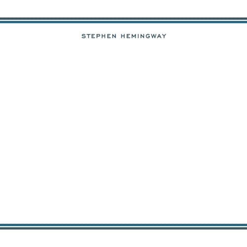 This is a marine personalized stationery thank you cards with standard by Megan Davis called boulevard printing on signature in 4.25x5.5