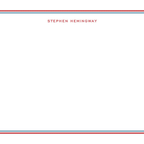 This is a bastille personalized stationery thank you cards with standard by Megan Davis called boulevard printing on signature in 4.25x5.5