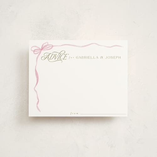 This is a ballet slipper baby shower insert cards with standard by Jenna Holcomb called swan princess printing on signature in standard