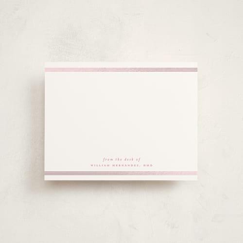 This is a azalea foil stamped stationery with foil pressed by Kristel called for professional printing on signature in 4.25x5.5