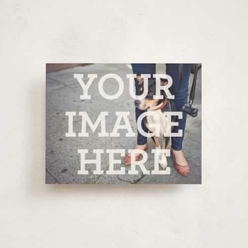 This is a white foil stamped stationery with foil pressed by Minted called portrait printing on signature in 4.25x5.5