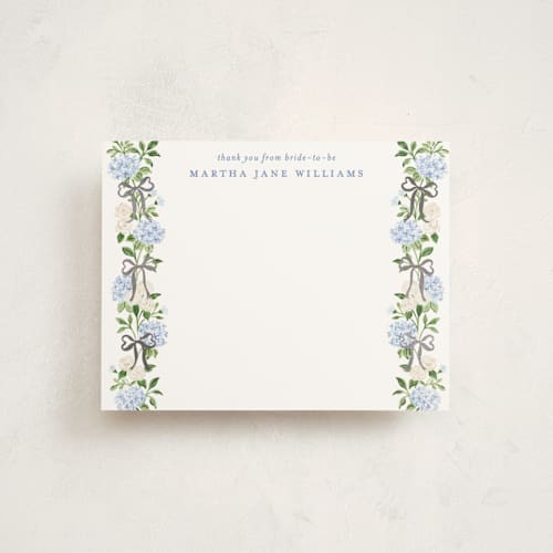 This is a endless summer foil stamped stationery with foil pressed by Sarah Knight called martha printing on signature in 4.25x5.5