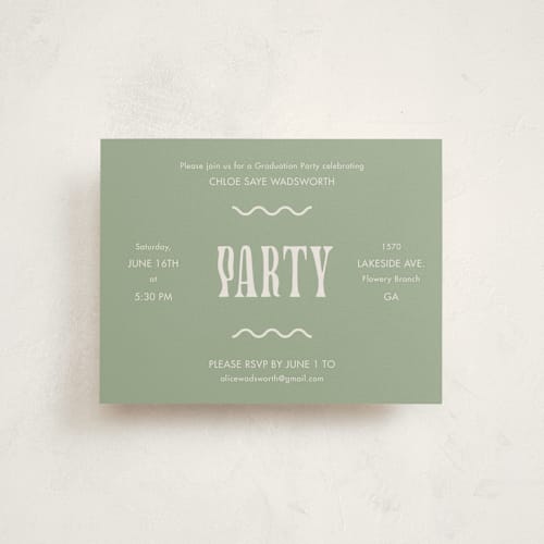 This is a sea glass graduation insert cards with standard by Cindy Reynolds called new era printing on signature in standard