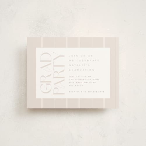 This is a swan graduation insert cards with standard by Owl and Toad called colonnade printing on signature in standard