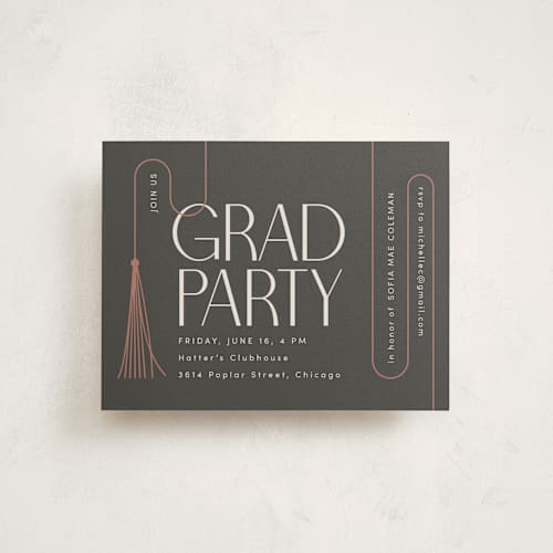 This is a luxury graduation insert cards with standard by letterfix called tale of tassel printing on signature in standard
