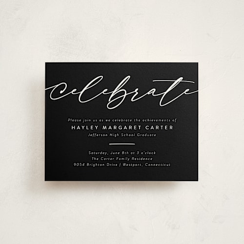 This is a snow graduation insert cards with standard by Meggy Masters called graduate flow printing on signature in standard