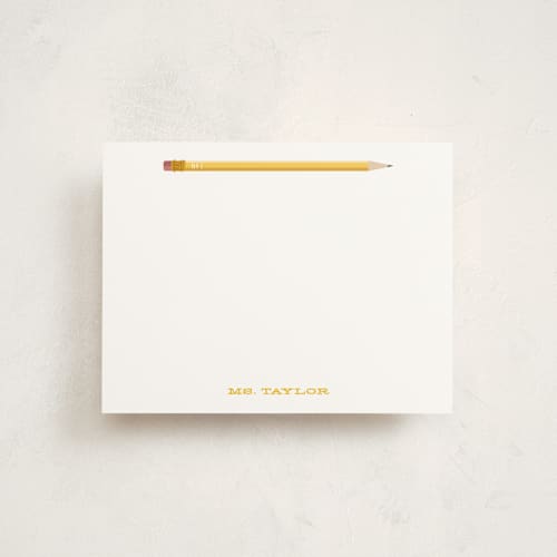 This is a mustard kids thank you cards notes with standard by Baumbirdy called number 1 printing on signature in standard