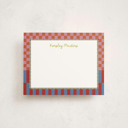 This is a fruit punch kids thank you cards notes with standard by Jenna Holcomb called checked printing on signature in standard