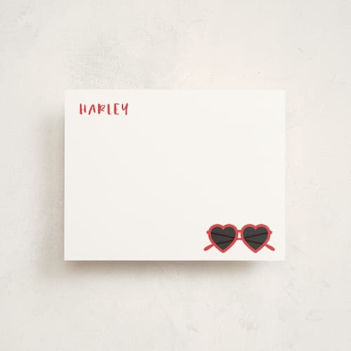 This is a tomato kids thank you cards notes with standard by Hudson meet Rose called brighten printing on signature in standard