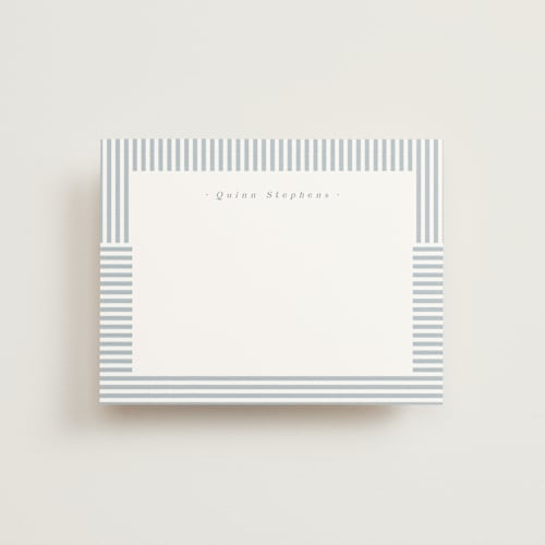 This is a water kids thank you cards notes with standard by Lea Delaveris called spring striped printing on signature in standard