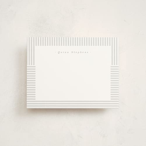 This is a shark kids thank you cards notes with standard by Lea Delaveris called spring striped printing on signature in standard