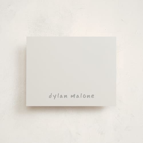 This is a linen kids thank you cards notes with standard by Sara Hicks Malone called flow printing on signature in standard