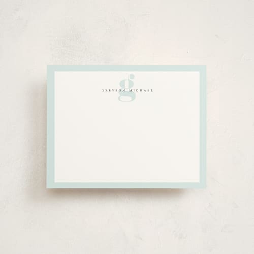 This is a sky kids thank you cards notes with standard by Emily Betts called initial notes printing on signature in standard
