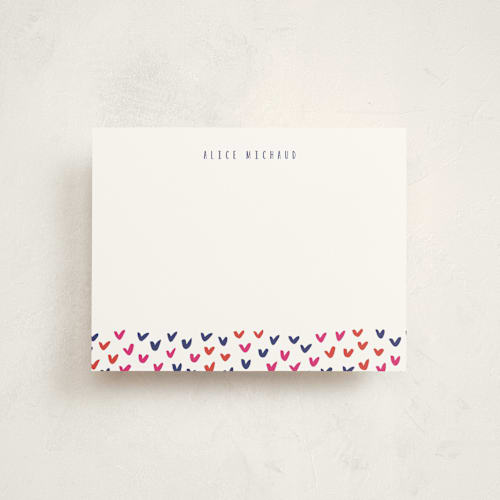 This is a candy kids thank you cards notes with standard by Angela Garrick called little heart printing on signature in standard