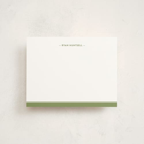 This is a grass kids thank you cards notes with standard by Ann Gardner called preppy stripe printing on signature in standard