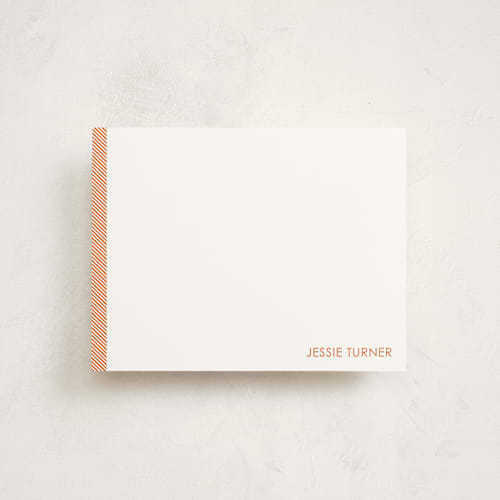 This is a papaya kids thank you cards notes with standard by Seth Caskey called herringbone printing on signature in standard