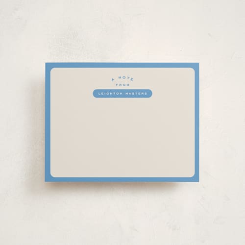 This is a ocean personalized stationery thank you cards with standard by Alexandra Cohn called prep printing on signature in 4.25x5.5