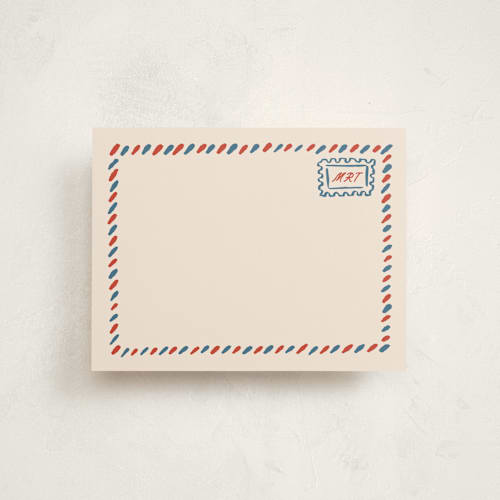 This is a north america personalized stationery thank you cards with standard by Claudia Orengo called postcard printing on signature in 4.25x5.5