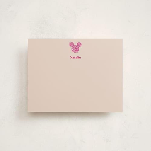 This is a blush personalized stationery thank you cards with standard by CDesignbychen called you make the class shimmer printing on signature in 4.25x5.5