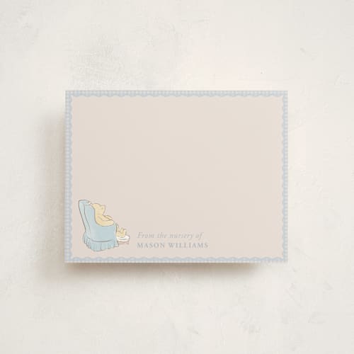 This is a sky personalized stationery thank you cards with standard by Sabrin Deirani called disney winnie the pooh printing on signature in 4.25x5.5