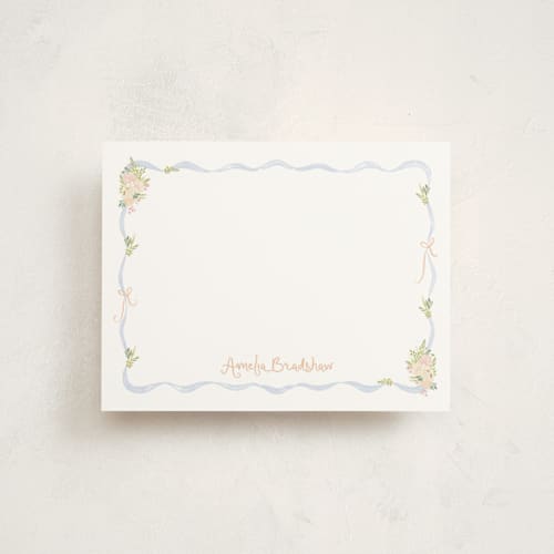 This is a daphne personalized stationery thank you cards with standard by Creo Study called cottagecore printing on signature in 4.25x5.5