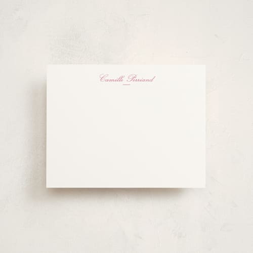This is a peony personalized stationery thank you cards with standard by Megan Davis called winslow printing on signature in 4.25x5.5