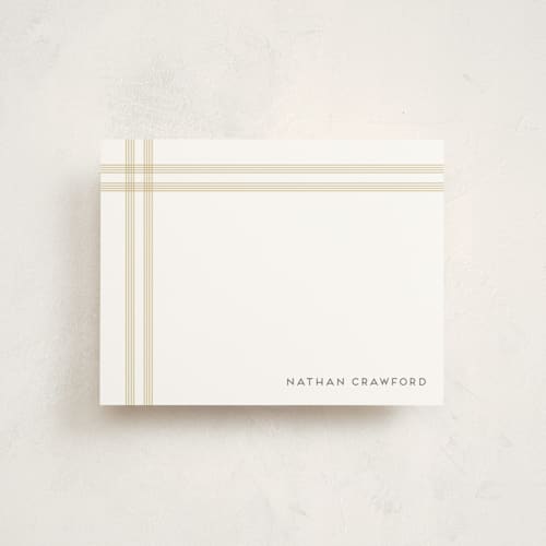 This is a sun personalized stationery thank you cards with standard by Jenny Millington called framed printing on signature in 4.25x5.5